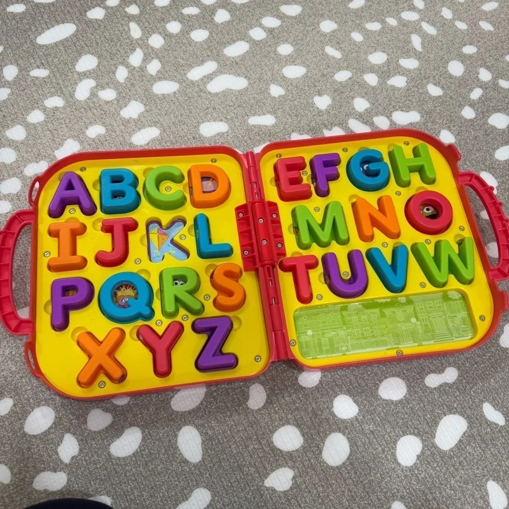 BUNDLE lot Vintage Elmo Sesame Street toys musical puzzle abcs toddler colors
